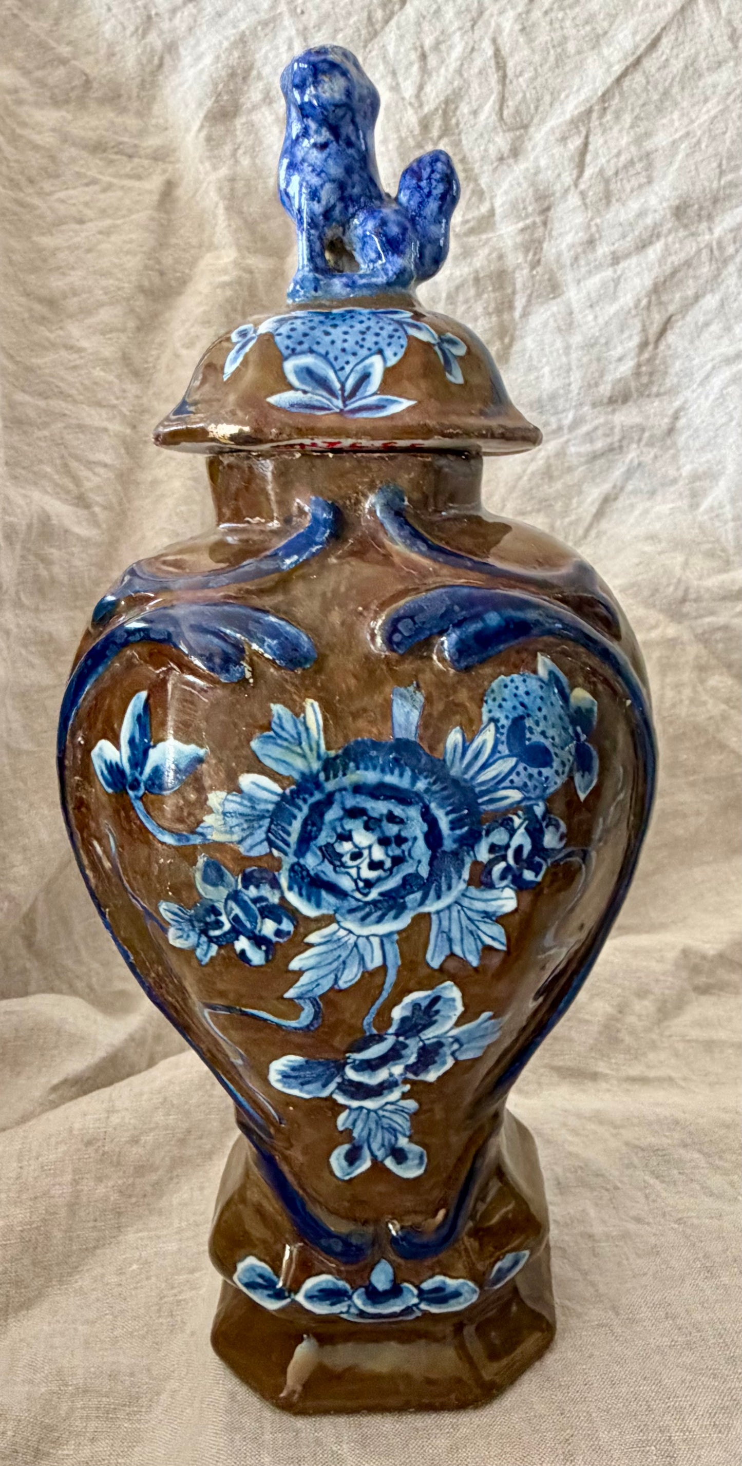 Fabulous 18th Century Delft Garniture Set by