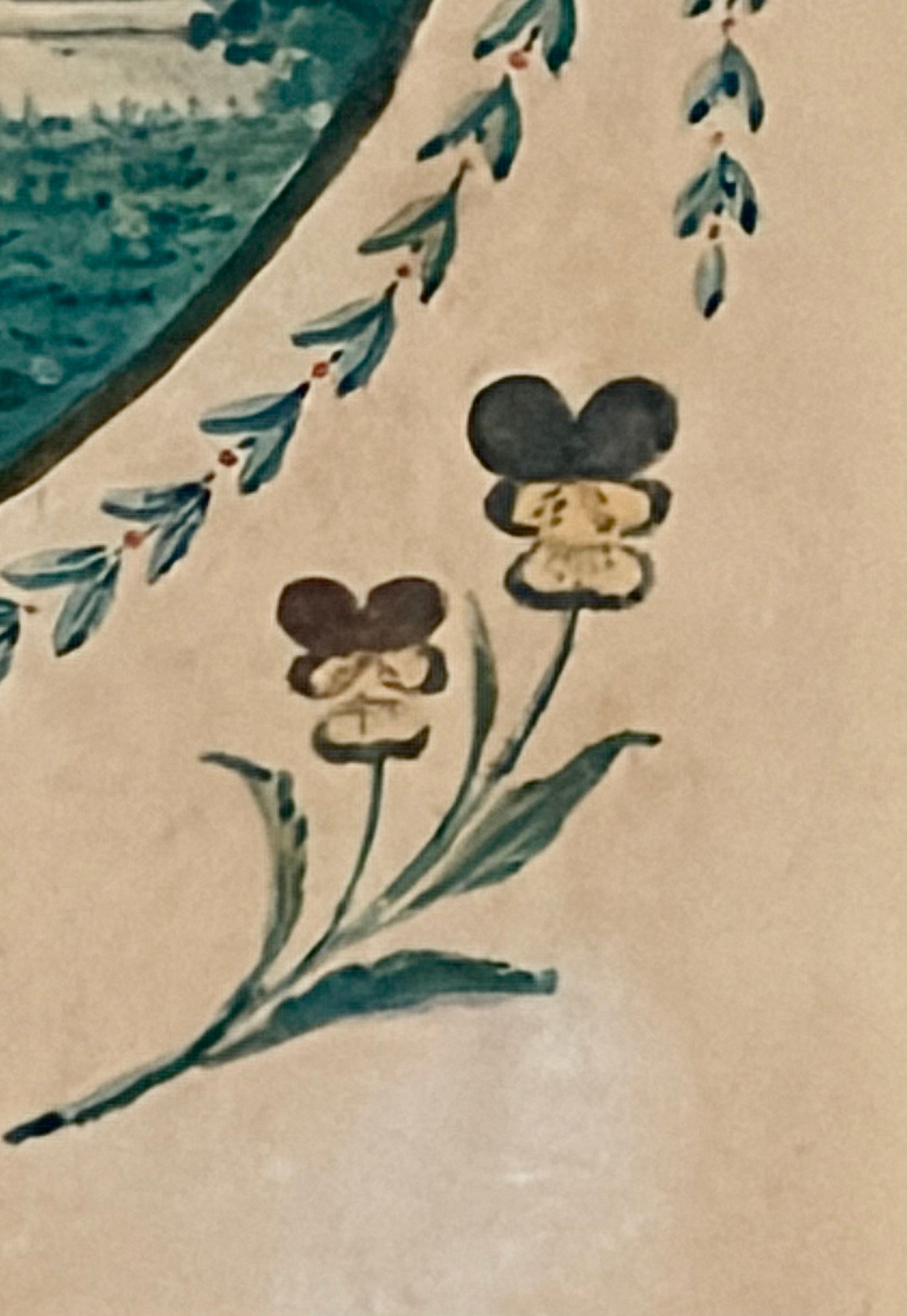 1826 French Love Token Watercolor