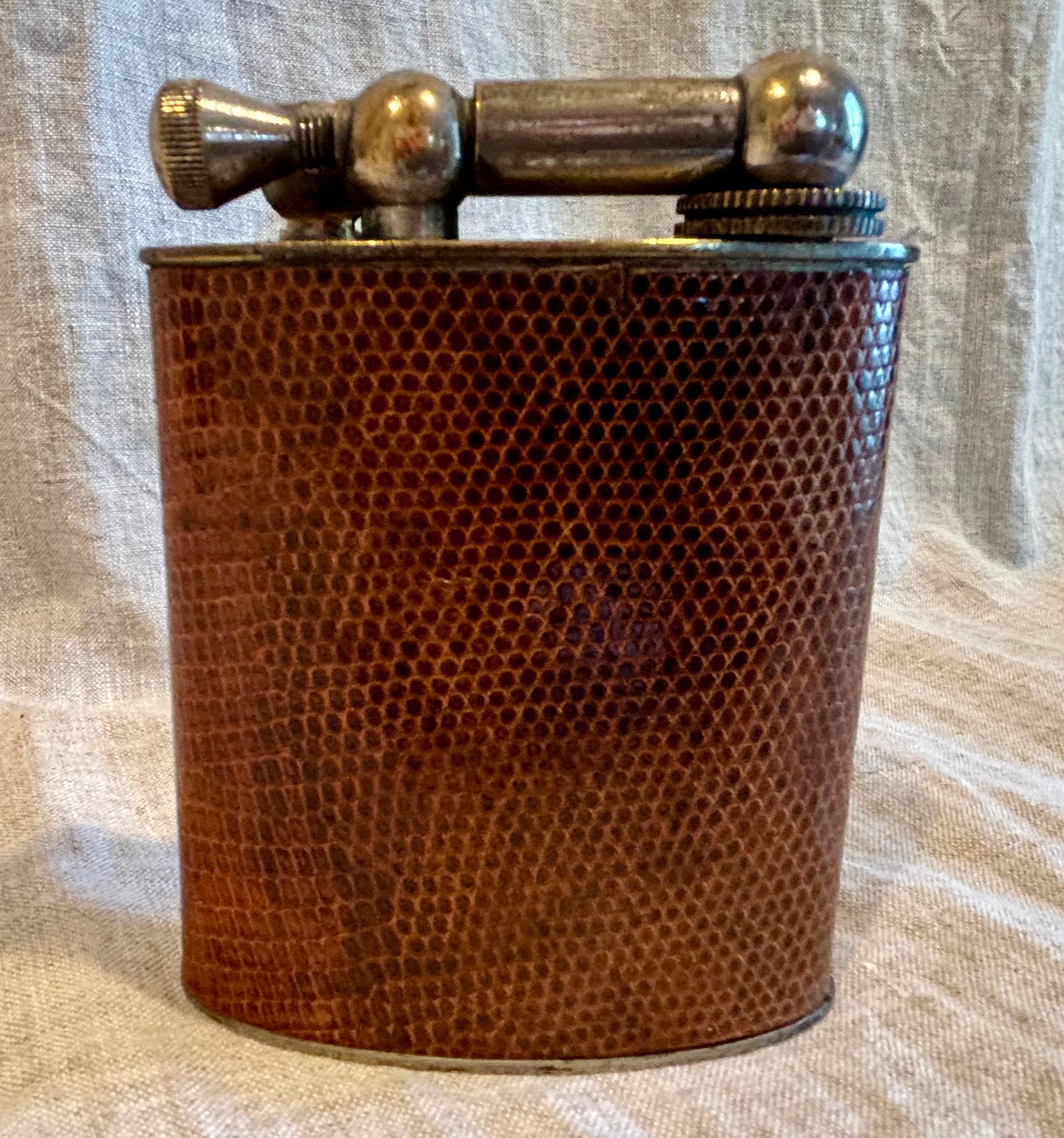 Early 20th Century French Leather Wrapped Lighter