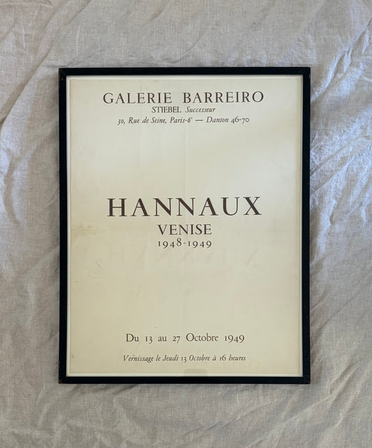 Vintage 1949 Gallery Exhibition Poster