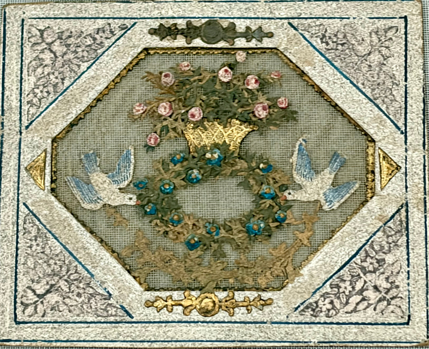 Pennsylvania German Birth Token Needlework