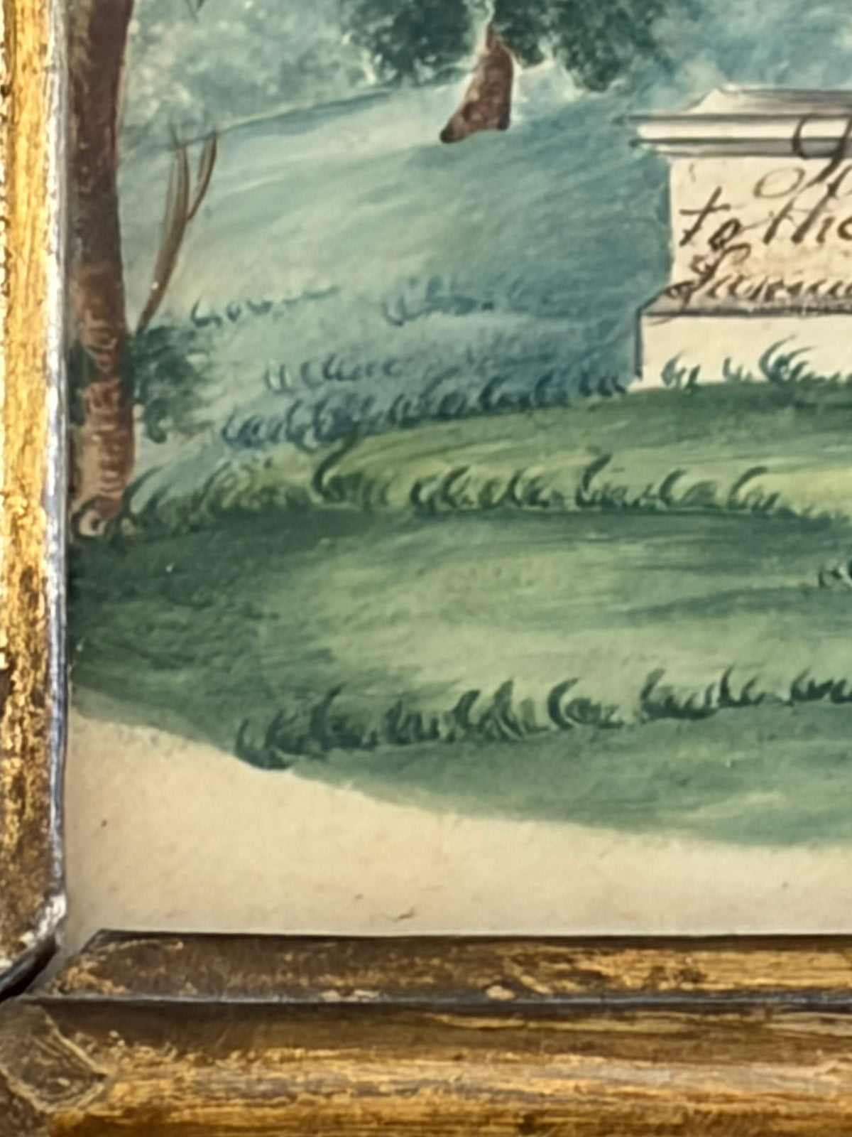 Small Watercolor Memorial Painting for Samuel Merrell