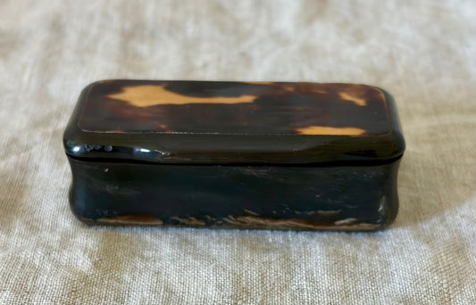 Faux Tortoiseshell Snuff Box
