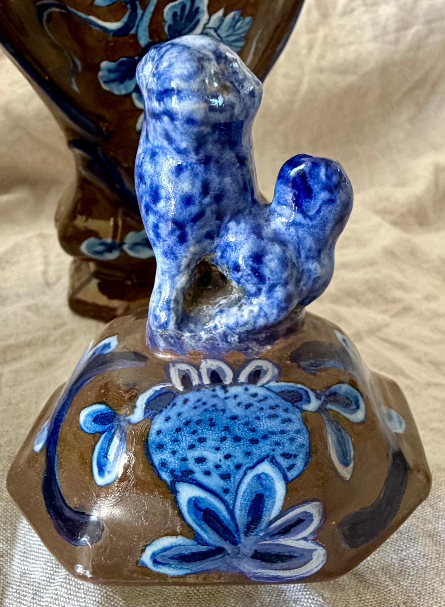 Fabulous 18th Century Delft Garniture Set by