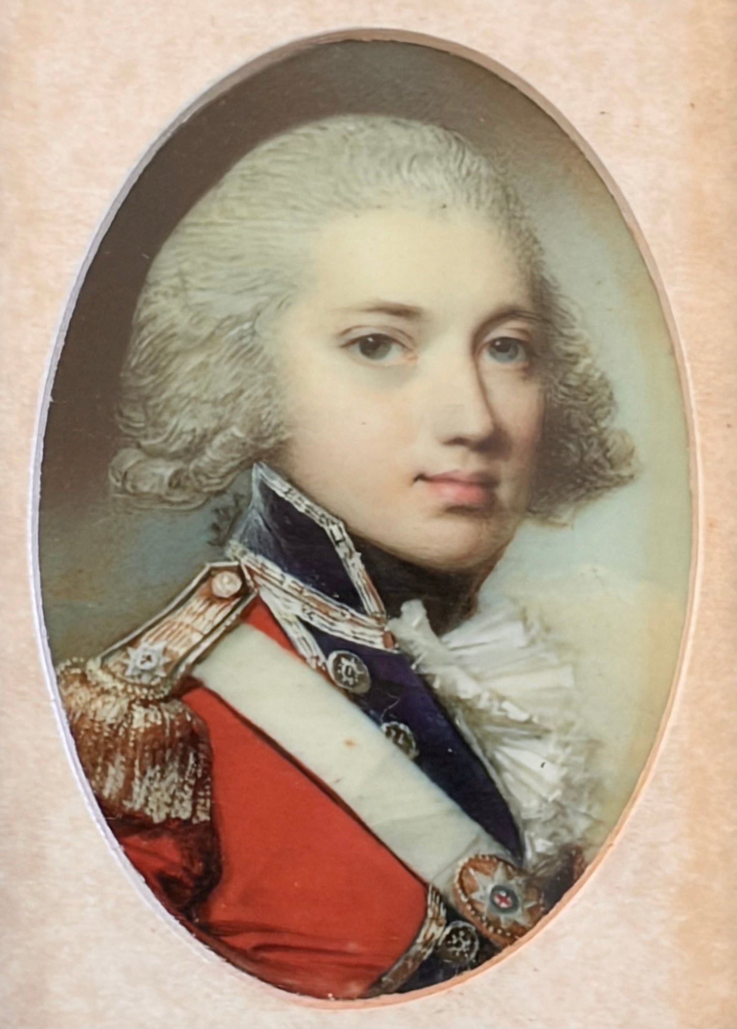 18th Century Miniature Portrait of Captain Richard Gregory of the Coldstream Guards