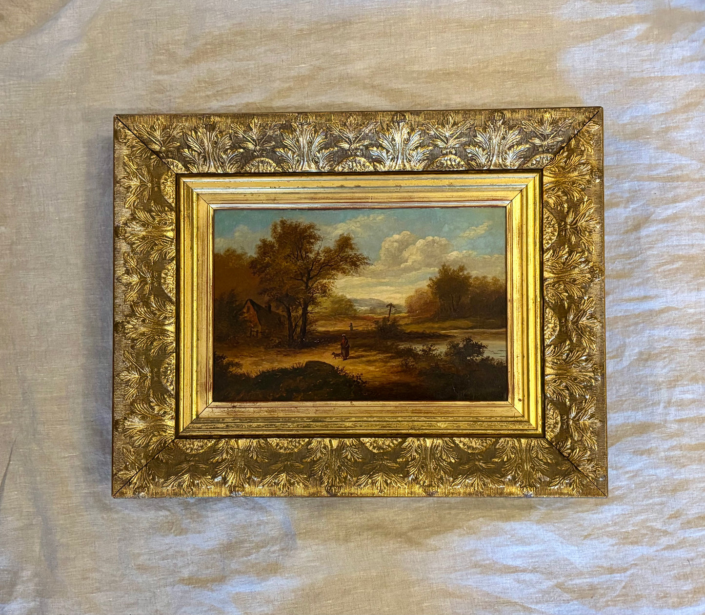‘The Waymarker’ —English School Mid 19th Century Oil