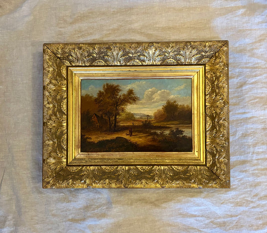 ‘The Waymarker’ —English School Mid 19th Century Oil