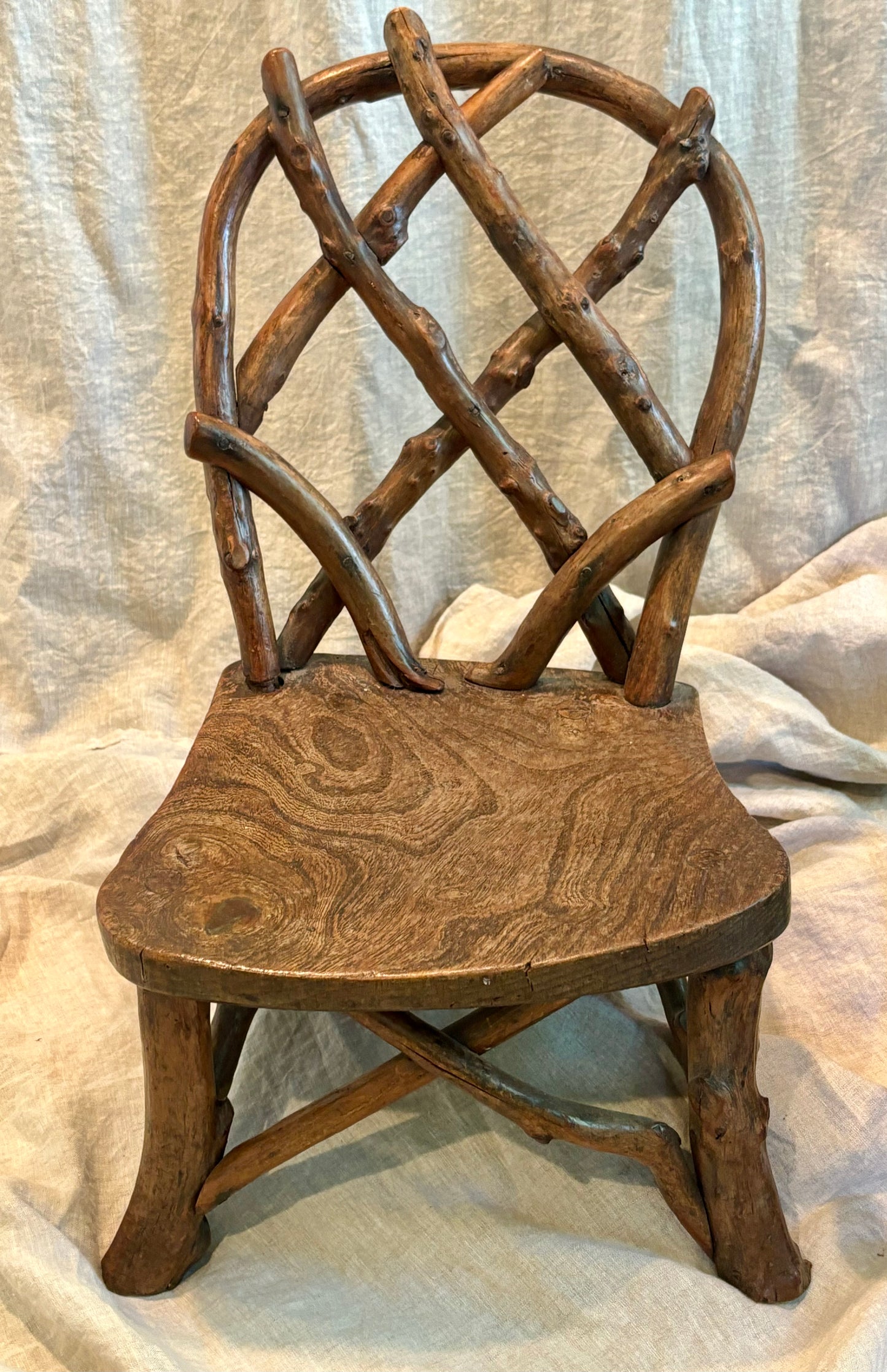 Pair of Victorian Children's Twig Chairs