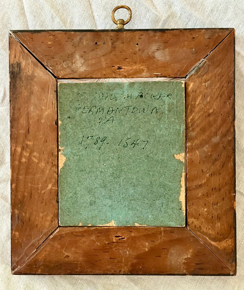 Profile Miniature Portrait of "J. Shoemaker, Germantown, PA 1789-1847"