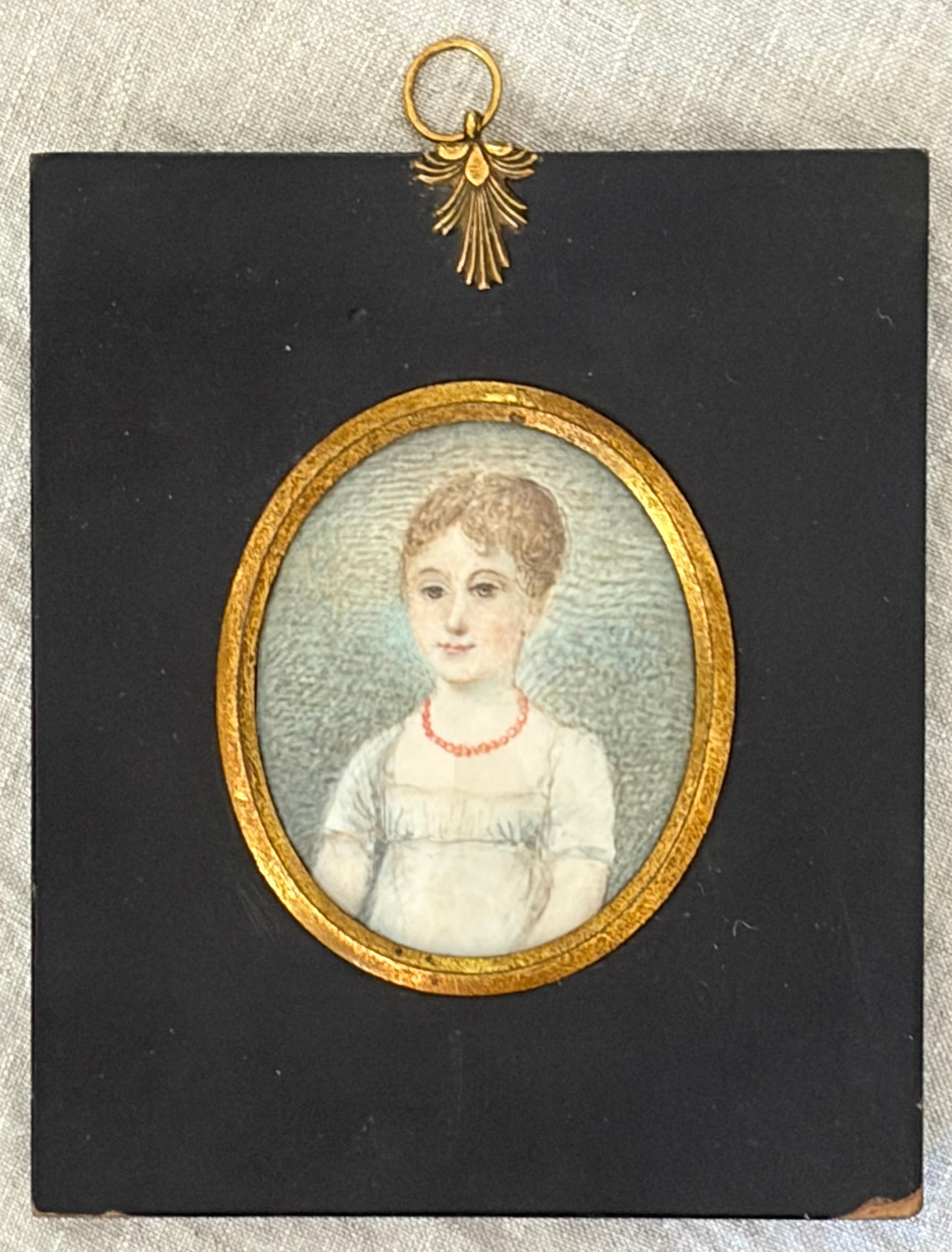 Regency Miniature Portrait of a Young Woman