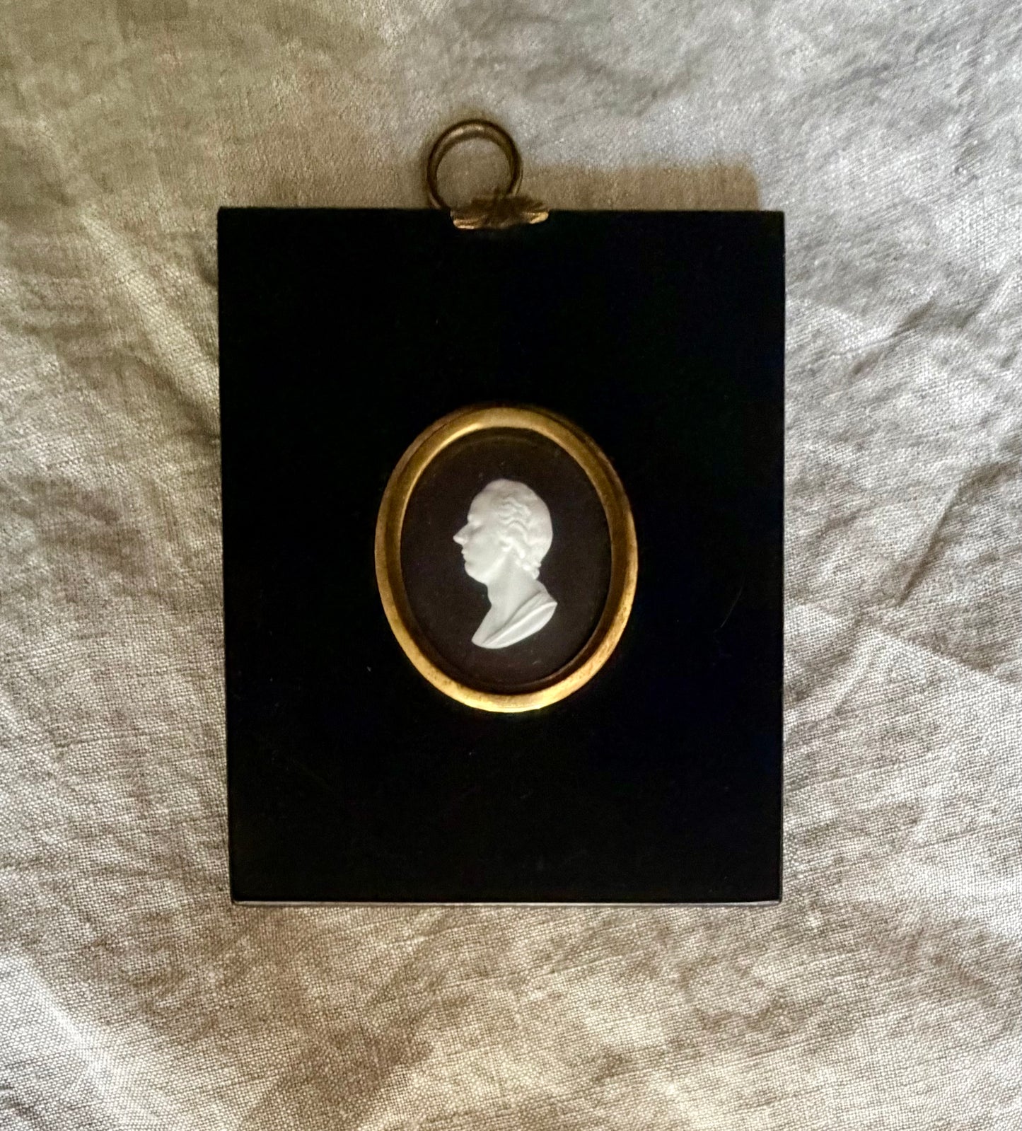 Plaster Intaglio of William Pitt in Orginal Frame by James Tassie