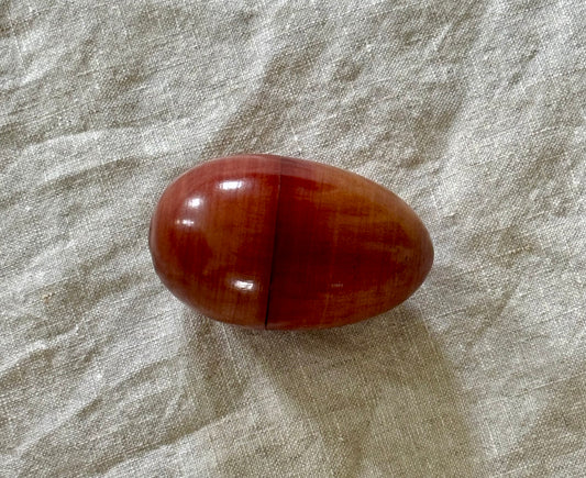 Victorian Treen Egg Form Sewing Kit