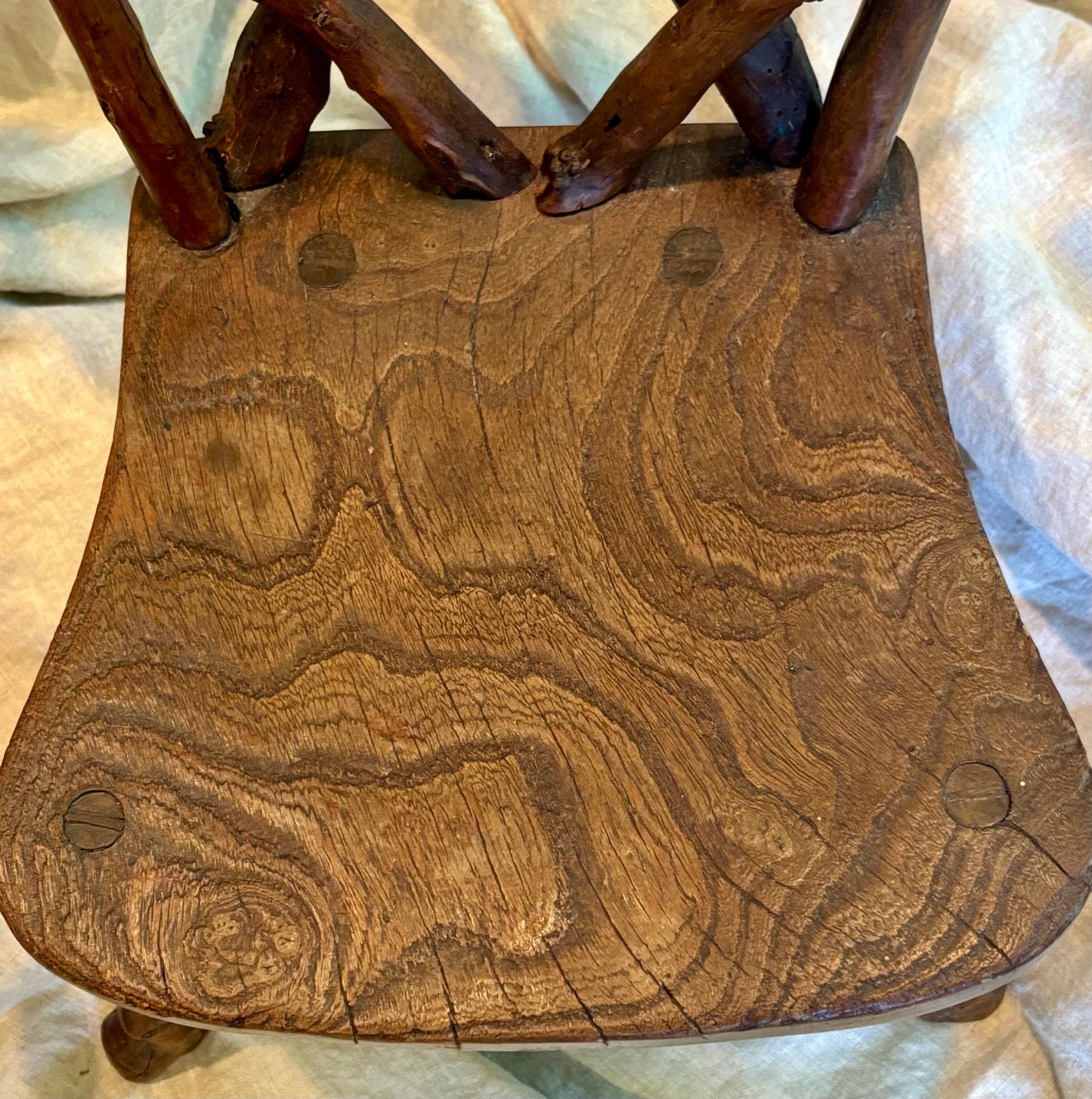 Pair of Victorian Children's Twig Chairs