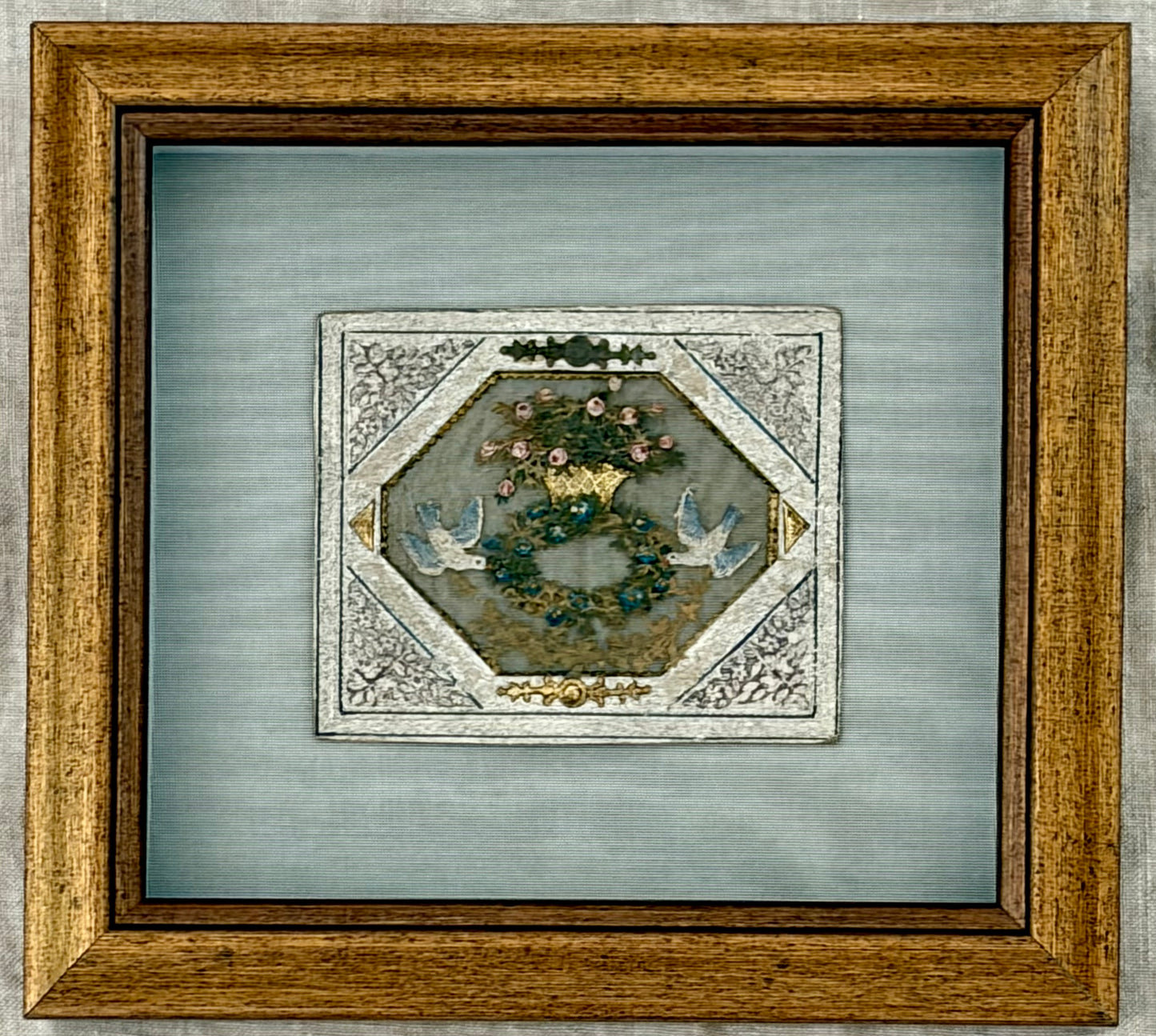 Pennsylvania German Birth Token Needlework