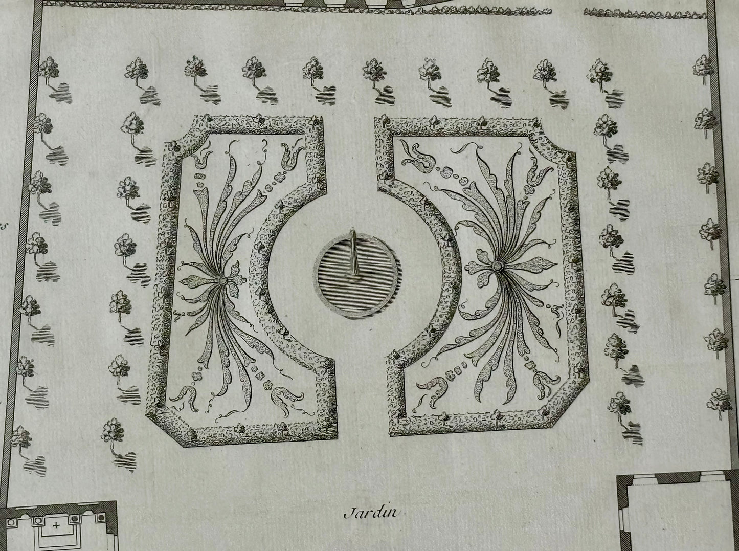 Framed Architectural Engraving by Jaques Blondel 1752