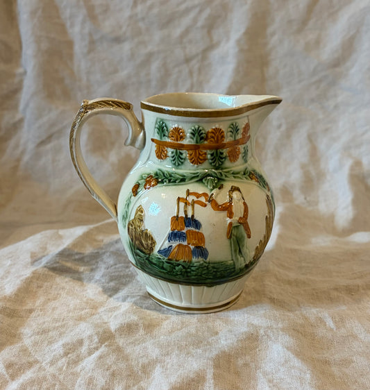 Prattware Britannia Jug