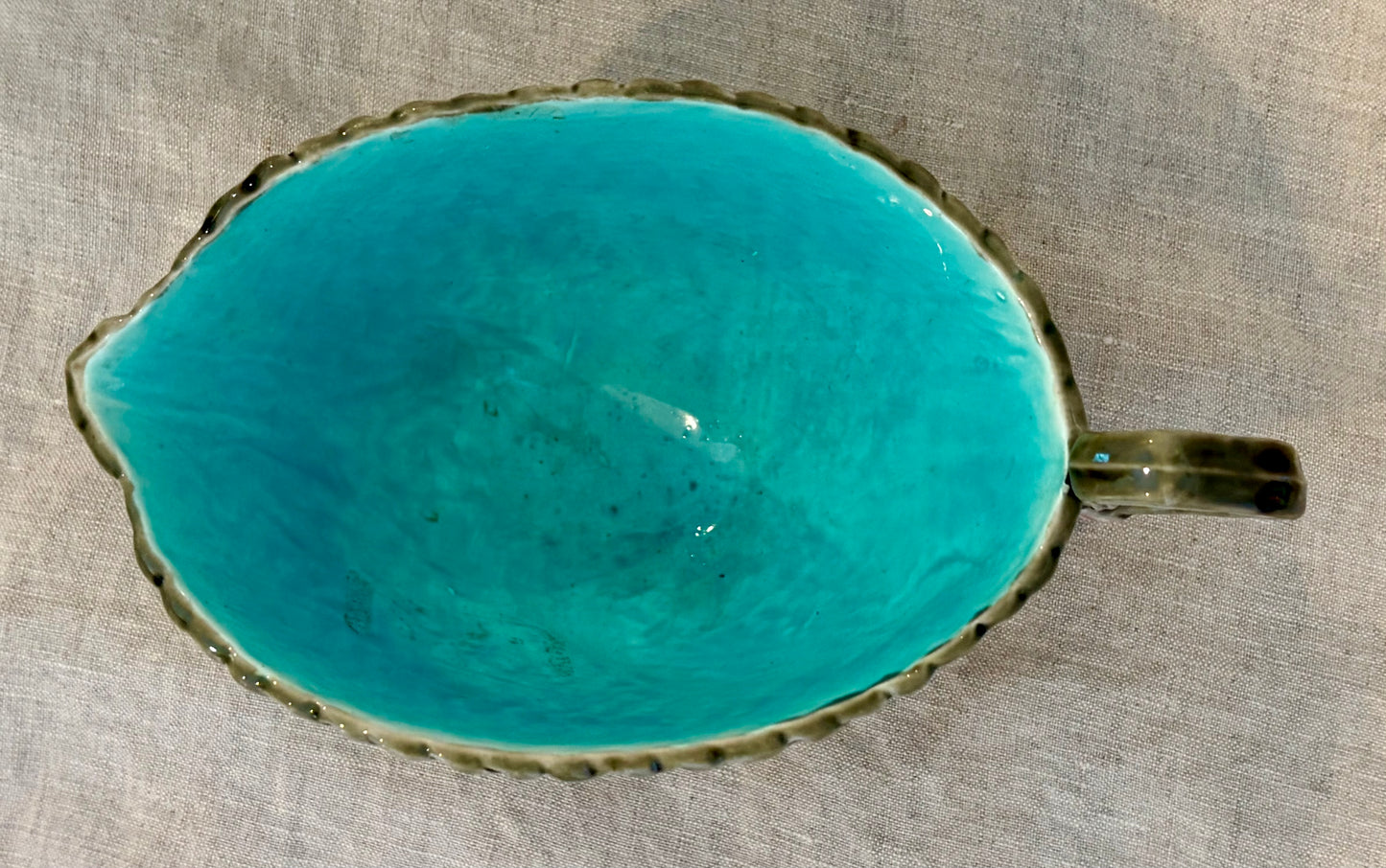Circa 1879 Victorian Wedgwood Majolica Sauceboat