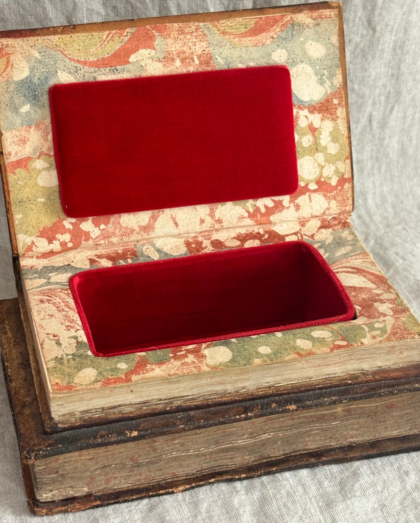 Diminutive Box Made From Antique Books