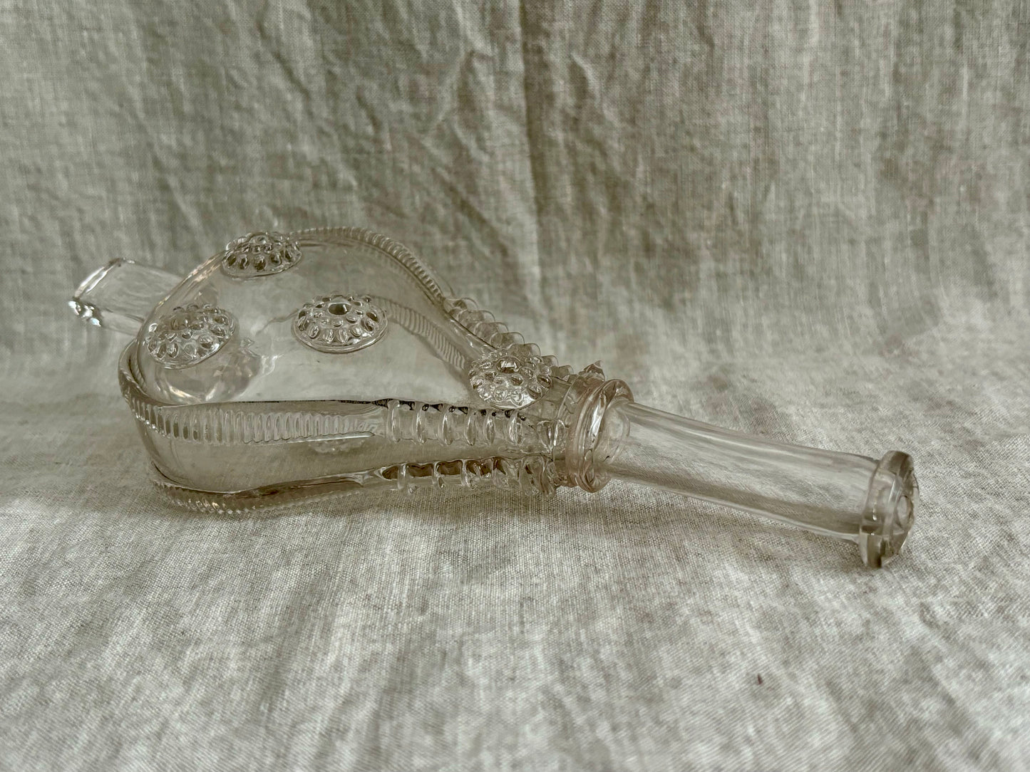 18th Century Hand Blown Glass Flask