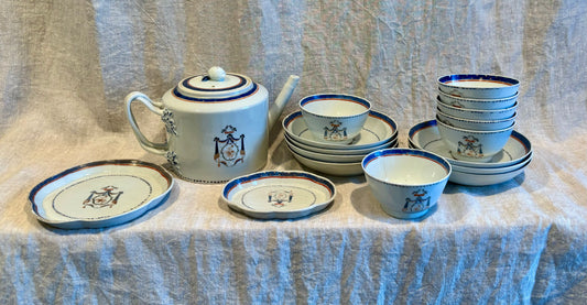 Late 18th Century Chinese Export Armorial Tea Service